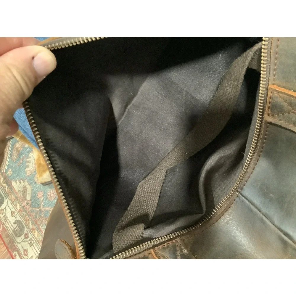 Vintage Genuine Leather Briefcase Men's  Laptop Messenger Bag